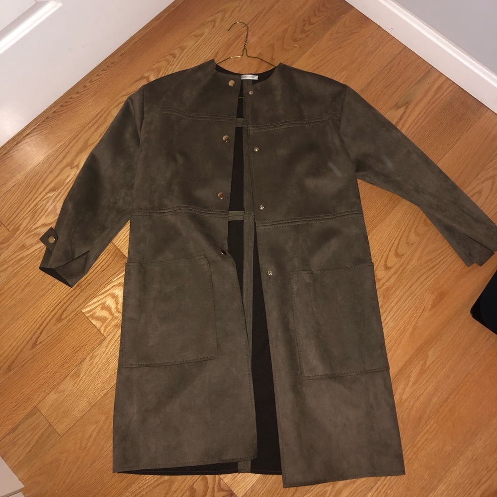 ZARA SUEDE LONG COAT